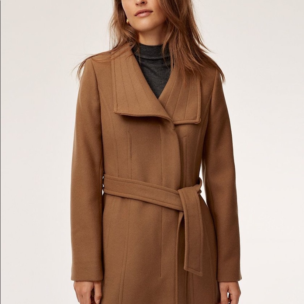 Babaton CONNOR WOOL COAT in Brindle size S